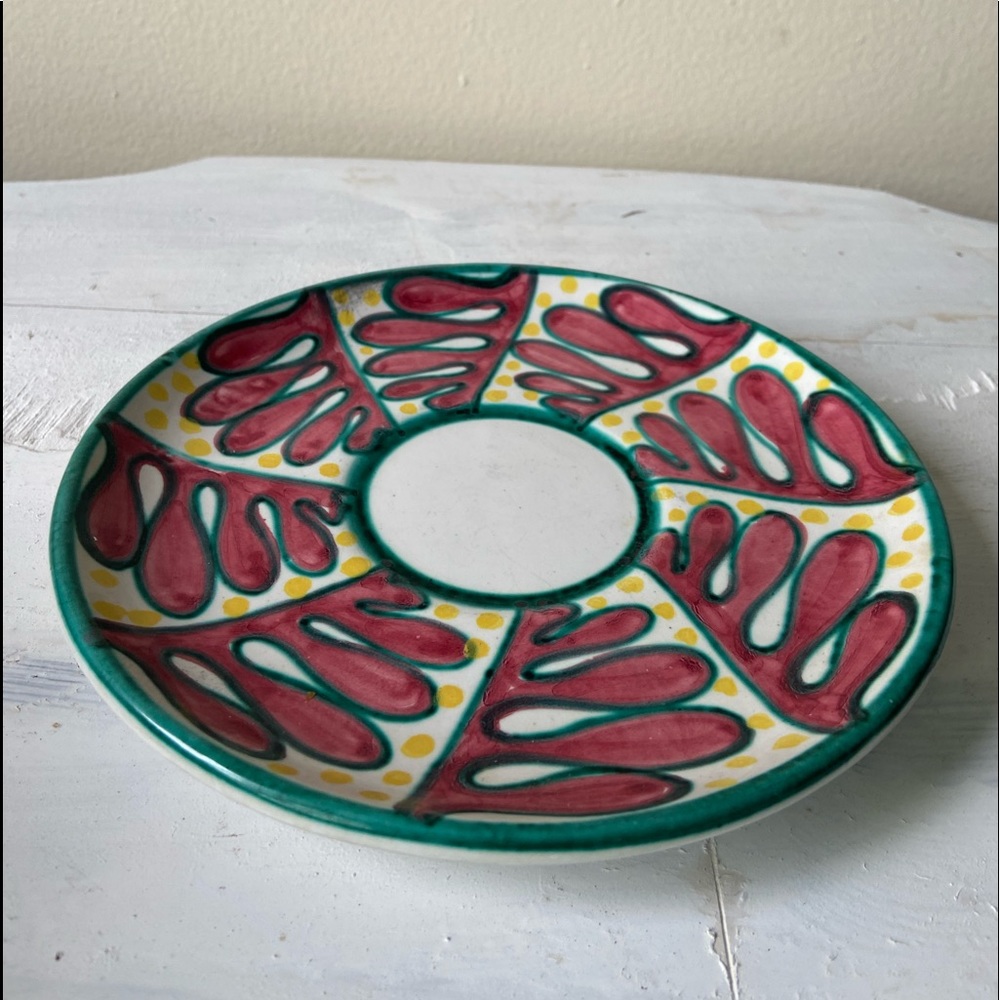 MCM Hand-Painted Italian Cup and Saucer- Great item to Bundle - Picture 7 of 8